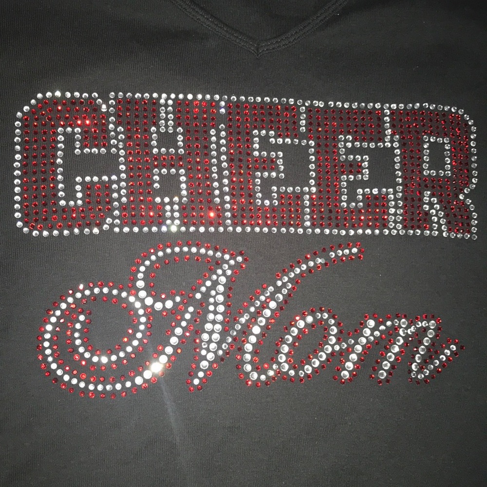 cheer mom shirt (bedazzled)